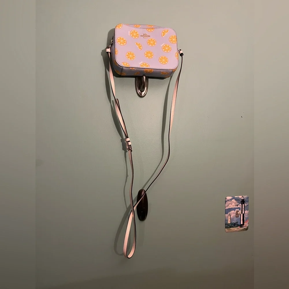 Coach Orange Print Crossbody Bag - Picture 3 of 9